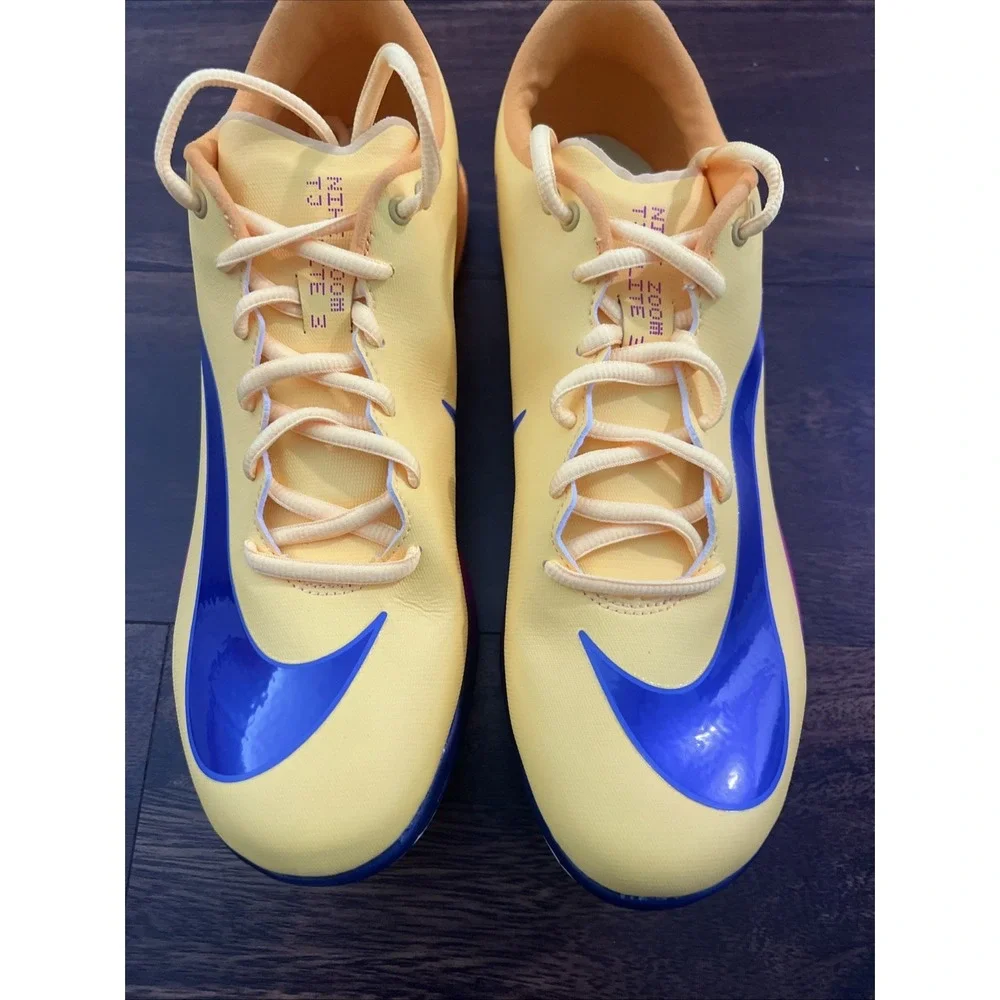 New Nike Zoom Triple Jump TJ Elite 3 Track Spikes‎ Mens Size 5.5 Gold